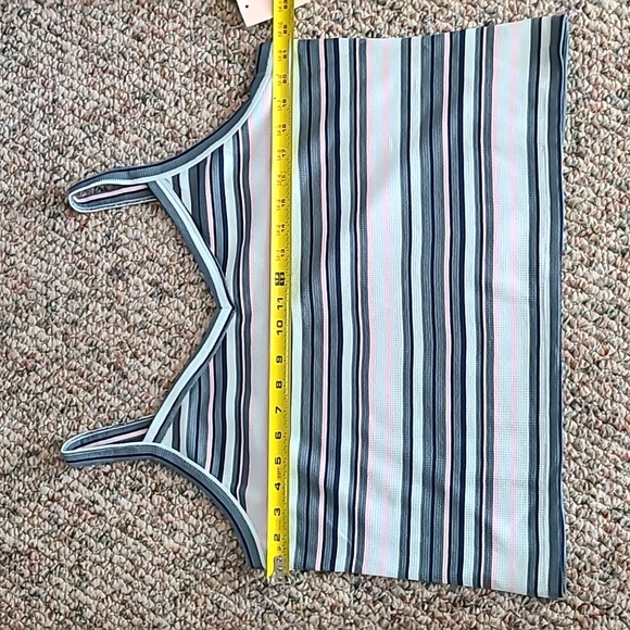 SO BRAND WOMENS PLUS JUNIOR SIZE SUMMER PINK STRIPED "WAFFLE" TANK SIZE 2X - Picture 8 of 15